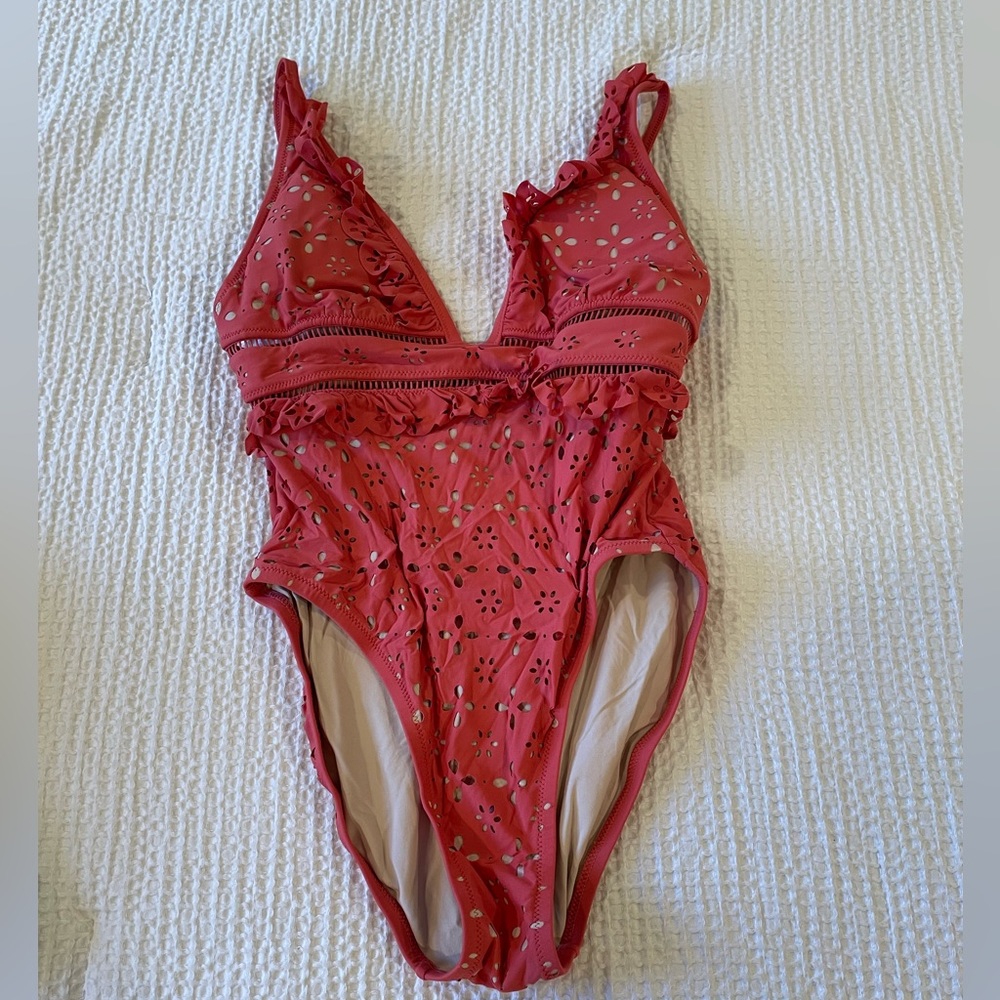 J Crew women’s pink one piece swimsuit size 4